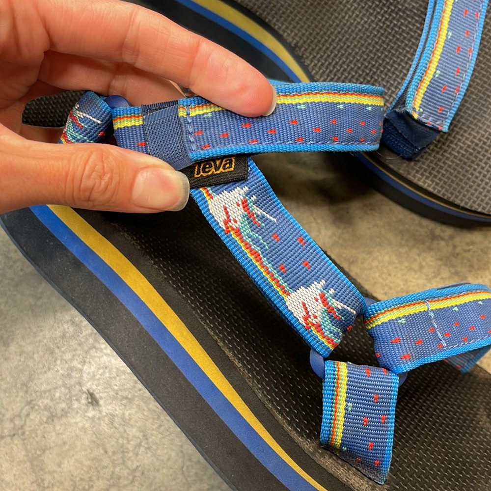 TEVA FLATFORM UNICORN STRAPPY SANDAL - Picture 4 of 8